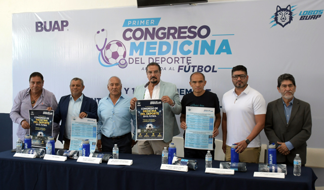Presenta BUAP Primer Congreso Internacional de Medicina Deportiva Aplicada al Fútbol Actual