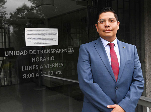 Julio César Muñoz Bustos asume la dirección de la Unidad de Transparencia de la UNAM