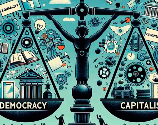 Está en juego la sinergia entre el capitalismo y la democracia, indica Enrique Provencio
